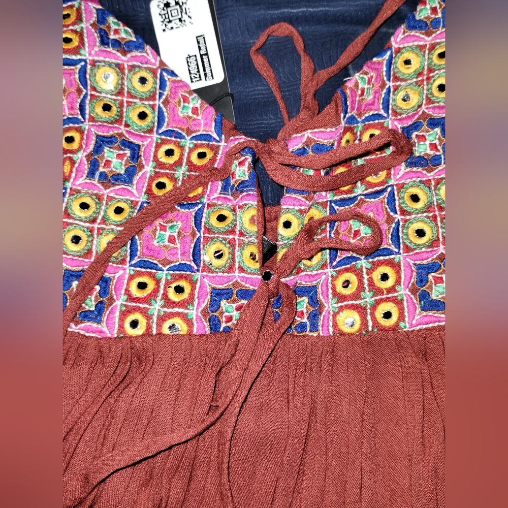 Romeo + Juliet Boho Patterned Sundress Size medium - Picture 8 of 11
